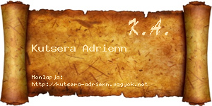 Kutsera Adrienn névjegykártya